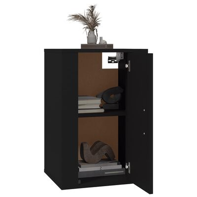 vidaXL TV-Wandschrank Schwarz 40x34,5x60 cm