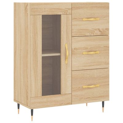 vidaXL Sideboard Sonoma-Eiche 69,5x34x90 cm Holzwerkstoff