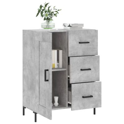 vidaXL Sideboard Betongrau 69,5x34x90 cm Holzwerkstoff