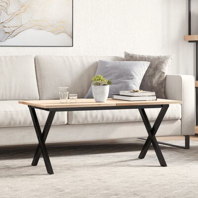 vidaXL Couchtisch-Gestell in X-Form 70x30x43 cm Gusseisen