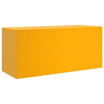 vidaXL TV-Schrank Senfgelb 99x39x44 cm Stahl