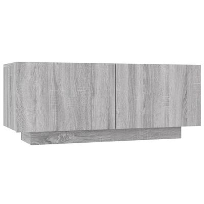 vidaXL TV-Schrank Grau Sonoma 100x35x40 cm Holzwerkstoff