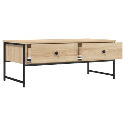 vidaXL Couchtisch Sonoma-Eiche 101x49x39,5 cm Holzwerkstoff