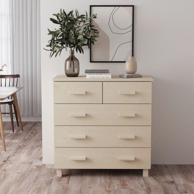 vidaXL Sideboard HAMAR Honigbraun 79x40x80 cm Massivholz Kiefer