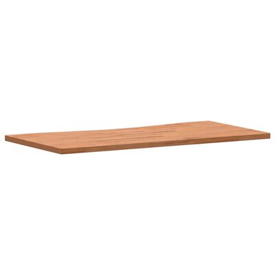 vidaXL Schreibtischplatte 110x(50-55)x2,5 cm Massivholz Buche