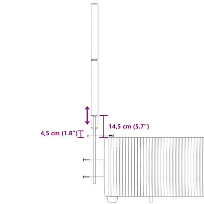 vidaXL Boxspringbett mit Matratze Hellgrau 120x200 cm Stoff