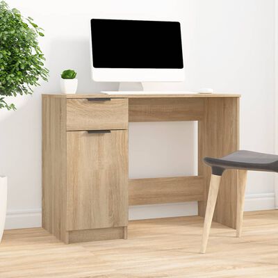 vidaXL Schreibtisch Sonoma-Eiche 100x50x75 cm Holzwerkstoff