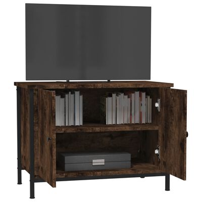 vidaXL TV-Schrank mit Türen Räuchereiche 60x35x45 cm Holzwerkstoff