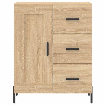 vidaXL Highboard Sonoma-Eiche 69,5x34x180 cm Holzwerkstoff