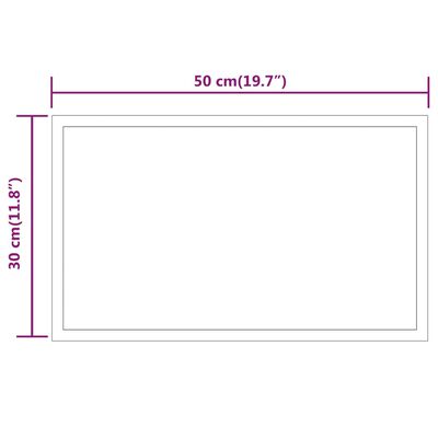 vidaXL LED-Badspiegel 30x50 cm