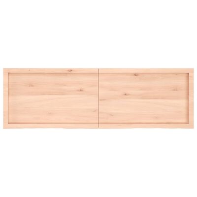 vidaXL Waschtischplatte 160x50x(2-6) cm Massivholz Unbehandelt