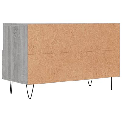 vidaXL TV-Schrank Grau Sonoma 80x36x50 cm Holzwerkstoff