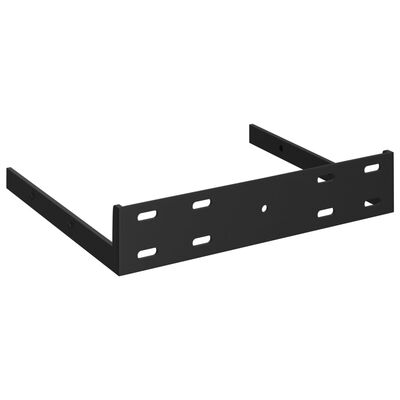 vidaXL Eck-Schweberegal Eichen-Optik und Weiß 25x25x3,8 cm MDF