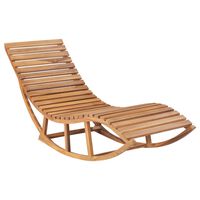 vidaXL Schaukelliege Massivholz Teak