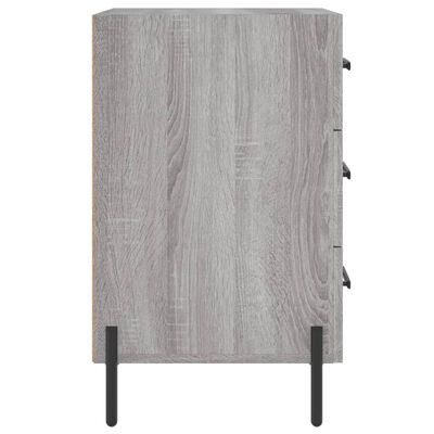 vidaXL Nachttisch Grau Sonoma 40x40x66 cm Holzwerkstoff