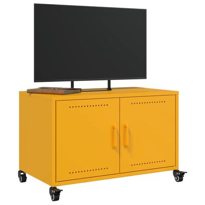 vidaXL TV-Schrank Senfgelb 68x39x43,5 cm Stahl