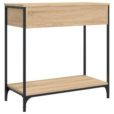 vidaXL Konsolentisch Sonoma-Eiche 75x34,5x75 cm Holzwerkstoff