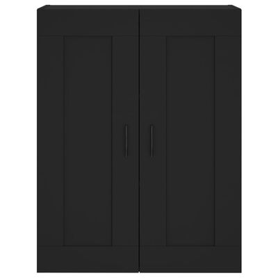 vidaXL Highboard Schwarz 69,5x34x180 cm Holzwerkstoff