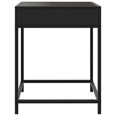 vidaXL Couchtisch mit Infinity-LED Schwarz 40x40x51 cm