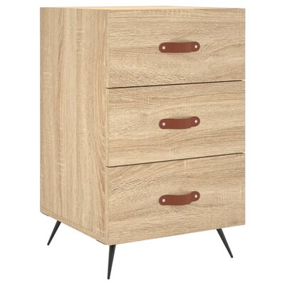 vidaXL Nachttisch Sonoma-Eiche 40x40x66 cm Holzwerkstoff