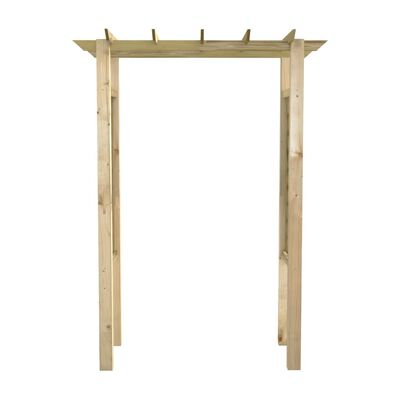 vidaXL Gartenlaube Rosenbogen 150 x 60 x 204 cm Holz Imprägniert