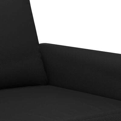 vidaXL 2-Sitzer-Sofa Schwarz 120 cm Kunstleder