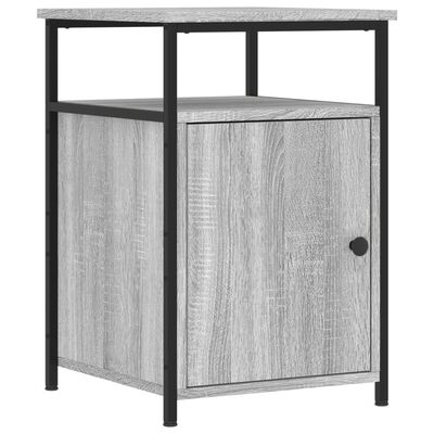 vidaXL Nachttische 2 Stk. Grau Sonoma 40x42x60 cm Holzwerkstoff