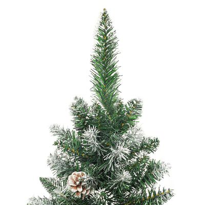 vidaXL Künstlicher Weihnachtsbaum mit Ständer Schlank 240 cm PVC