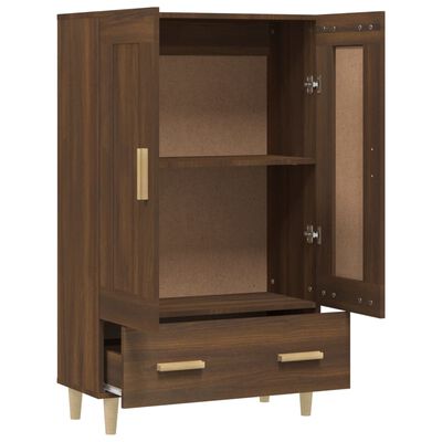 vidaXL Highboard Braun Eichen-Optik 70x31x115 cm Holzwerkstoff