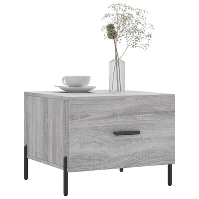 vidaXL Couchtisch Grau Sonoma 50x50x40 cm Holzwerkstoff