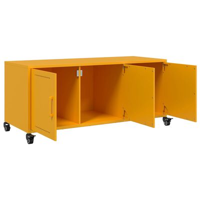 vidaXL TV-Schrank Senfgelb 100,5x39x43,5 cm Stahl