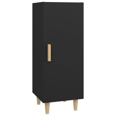 vidaXL Sideboard Schwarz 34,5x34x90 cm Holzwerkstoff