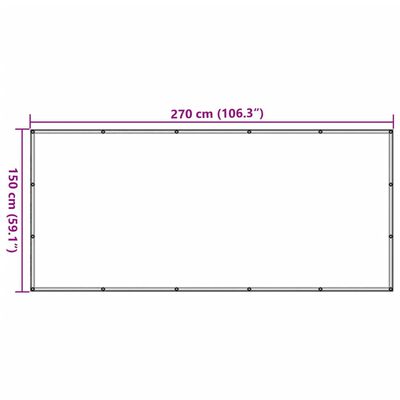 vidaXL Anhängernetz Grün 1,5x2,7 m HDPE