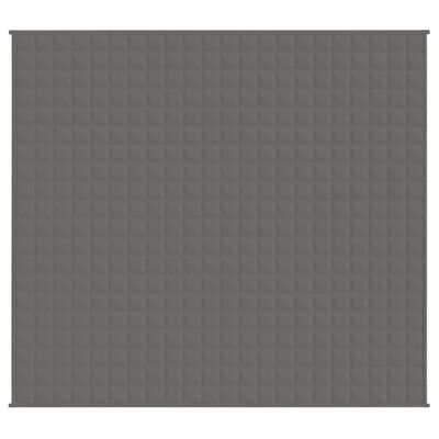 vidaXL Gewichtsdecke Grau 200x230 cm 9 kg Stoff