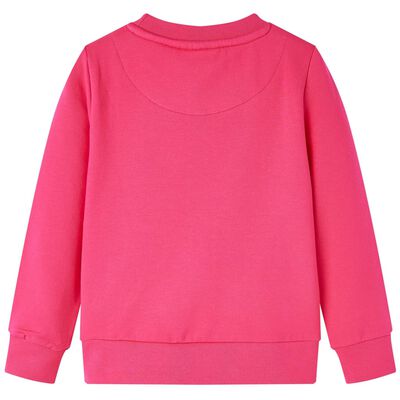 Kinder-Sweatshirt Knallrosa 104