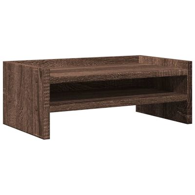 vidaXL Monitorständer Braun Eichen-Optik 42x24x16 cm Holzwerkstoff