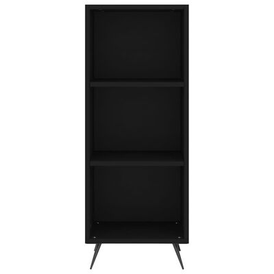 vidaXL Highboard Schwarz 34,5x34x180 cm Holzwerkstoff