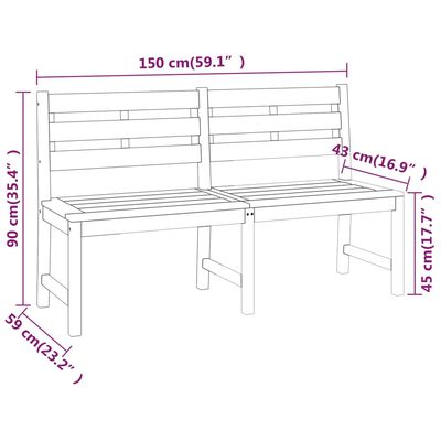 vidaXL 5-tlg. Garten-Essgruppe Massivholz Teak