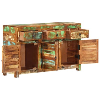 vidaXL Sideboard 110x30x65 cm Altholz Massiv