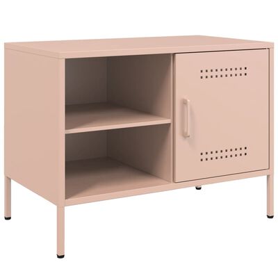 vidaXL TV-Schrank Rosa 68x39x50,5 cm Stahl