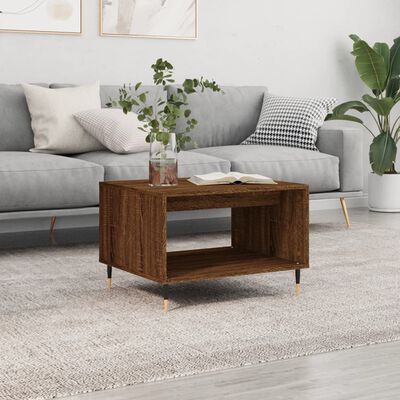 vidaXL Couchtisch Braun Eichen-Optik 60x50x40 cm Holzwerkstoff