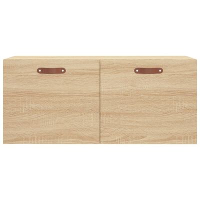 vidaXL Wandschrank Sonoma-Eiche 80x36,5x35 cm Holzwerkstoff