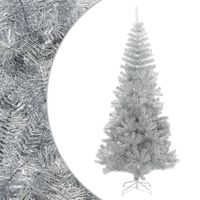 vidaXL Künstlicher Weihnachtsbaum mit Ständer Silber 210 cm PET