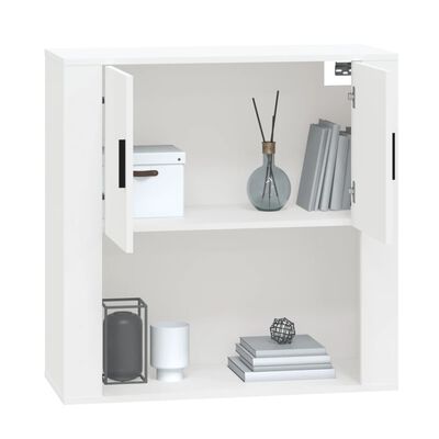 vidaXL Wandschrank Weiß 80x33x80 cm Holzwerkstoff