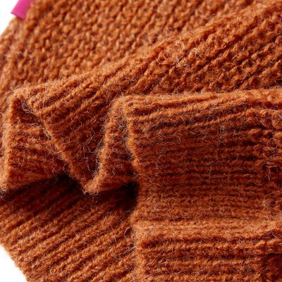 Kinderpullover Gestrickt Cognac 116