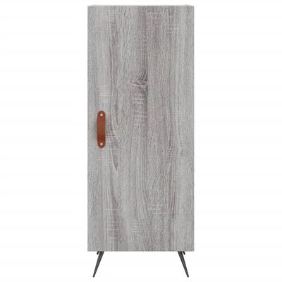 vidaXL Highboard Grau Sonoma 34,5x34x180 cm Holzwerkstoff