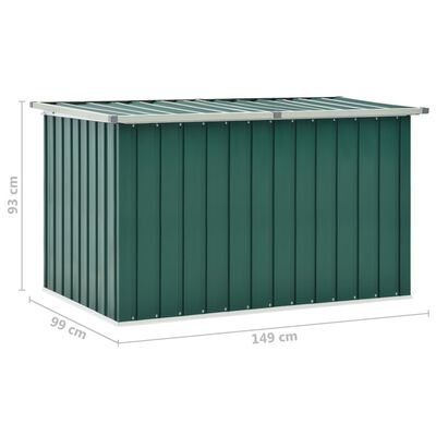 vidaXL Gartenbox Grün 149x99x93 cm