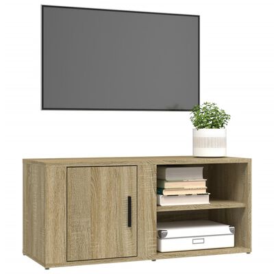 vidaXL TV-Schränke 2 Stk. Sonoma-Eiche 80x31,5x36 cm Holzwerkstoff