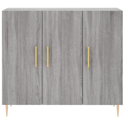 vidaXL Sideboard Grau Sonoma 90x34x80 cm Holzwerkstoff