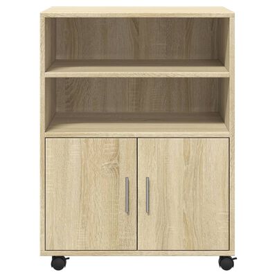 vidaXL Rollschrank Sonoma-Eiche 60x48x81 cm Holzwerkstoff